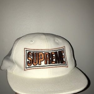 Supreme 6-Panel Hat Metallic Arc
